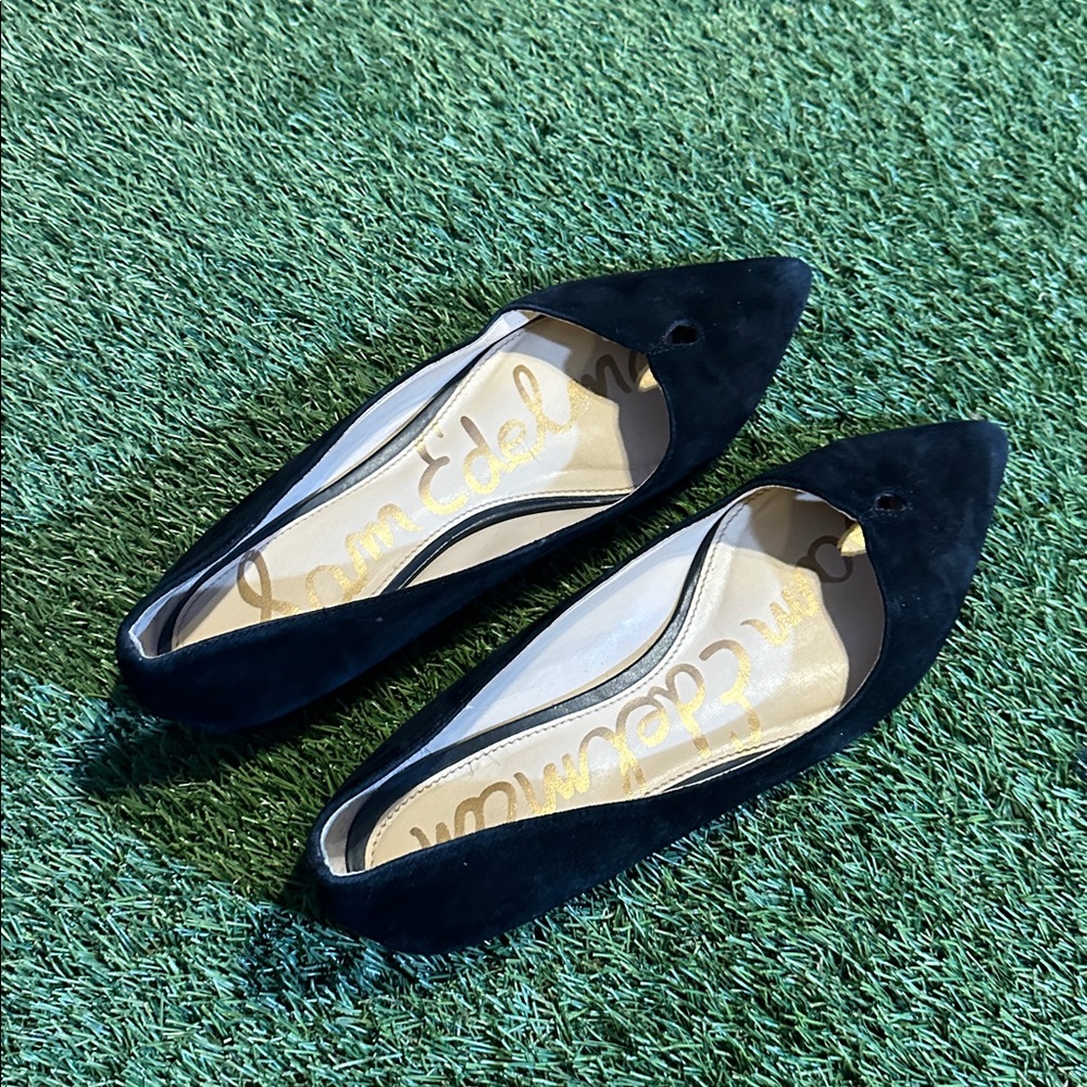 Sam Edelman Rosalie Black Suede Flats - Picture 3 of 3